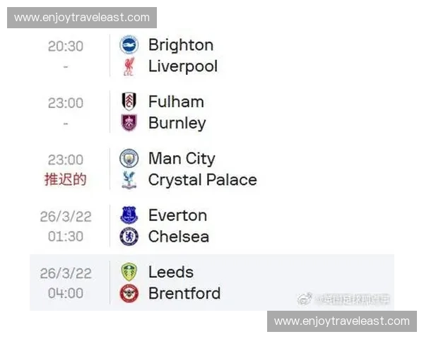 今晚英超重磅对决即将开打 各大豪门迎来关键比赛全程直播不容错过